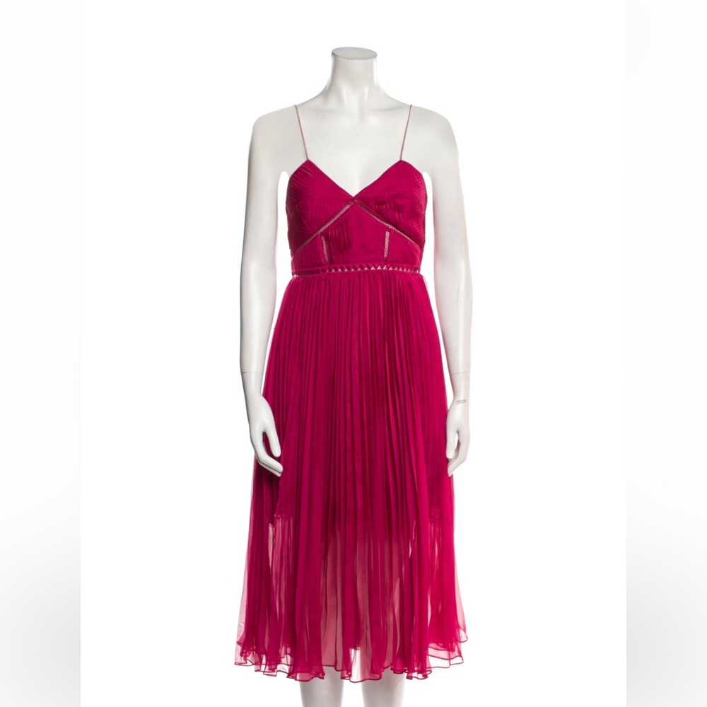 Self Portrait V-Neck MIDI Dress